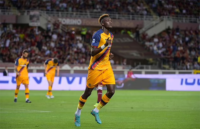 Abraham là người chơi hay nhất trận Torino vs Roma