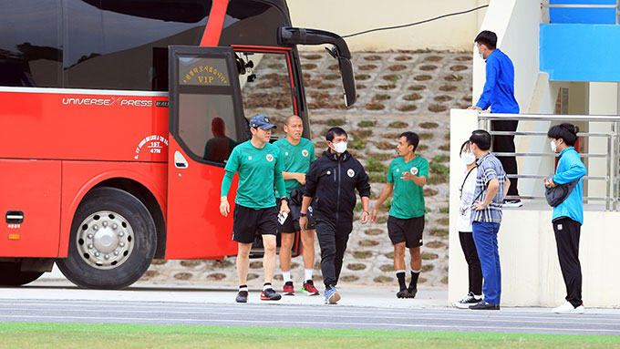 Chiều ngày 5/5, U23 Indonesia đã có buổi tập trên sân Tam Nông trước trận ra quân ở bảng A SEA Games 31 gặp U23 Việt Nam