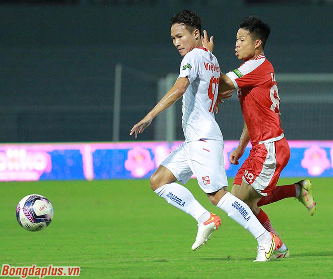 Hải Phòng hòa 1-1 trước Viettel - Ảnh: Nam Thu