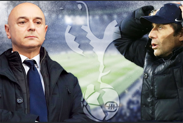 Chủ tịch lắm chiêu Daniel Levy (trái) của Tottenham cũng phải kiêng dè và đáp ứng những đòi hỏi của HLV Antonio Conte