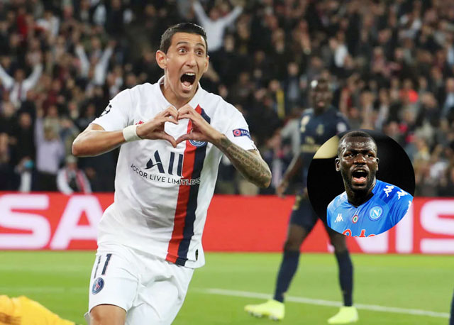 Di Maria sẽ đến Juventus theo dạng tự do còn Koulibaly (ảnh nhỏ) có thể tốn 40 triệu euro