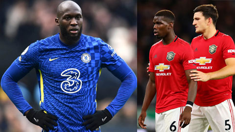 Lukaku, Pogba (ảnh nhỏ, trái) và Maguire (ảnh nhỏ, phải) trong Top 10 bản hợp đồng đắt nhất lịch sử Premier League nhưng đều gây thất vọng