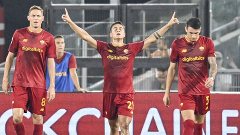 Paulo Dybala ghi 2 bàn giúp Roma vùi dập Monza 3-0