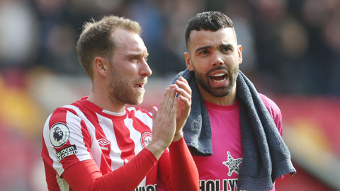 Cả David Raya lẫn Christian Eriksen đều có nhiều đóng góp cho Brentford cuối mùa giải trước