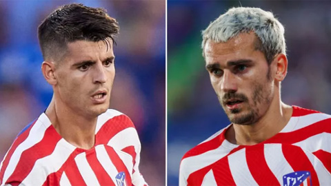 Atletico đề nghị dùng Morata hoặc Griezmann đổi Ronaldo