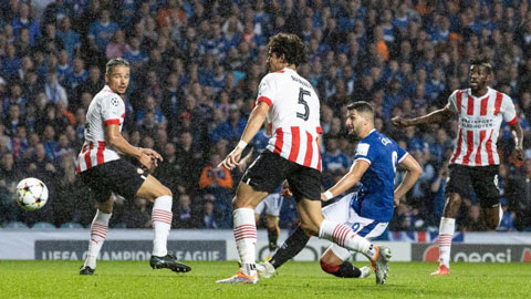 Kết quả Champions League 2022/23: Rangers và PSV rượt đuổi tỉ số gay cấn