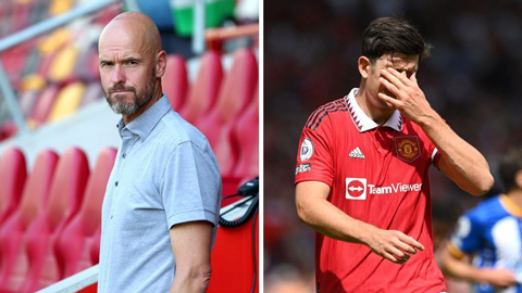 Ten Hag chịu sức ép cho Maguire ngồi dự bị ở trận gặp Liverpool