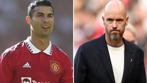 Ten Hag giải thích lý do để Ronaldo dự bị trận MU vs Brighton