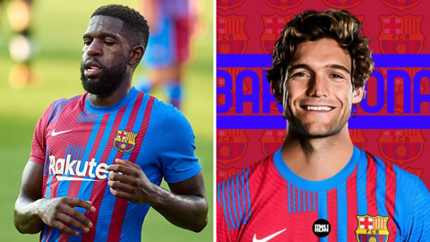 Barca đạt thỏa thuận chia tay Umtiti và đón Marcos Alonso