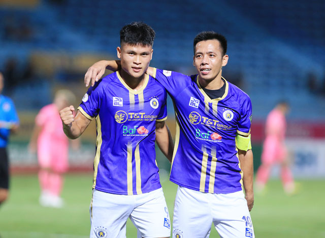 Hà Nội FC đã sớm tăng tốc để một mình một ngựa dẫn đầu V.League - Ảnh: Đức Cường