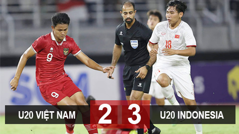 U20 Việt Nam 2-3 U20 Indonesia: U20 Việt Nam thua ngược đáng tiếc