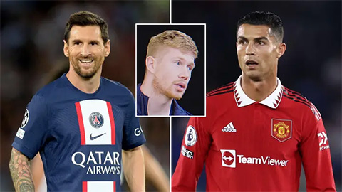 De Bruyne muốn đá cạnh Ronaldo hơn Messi