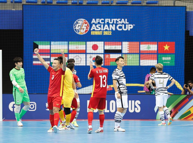 ĐT futsal Việt Nam không cho Hàn Quốc tạo ra bất ngờ - Ảnh: Đức Nguyễn