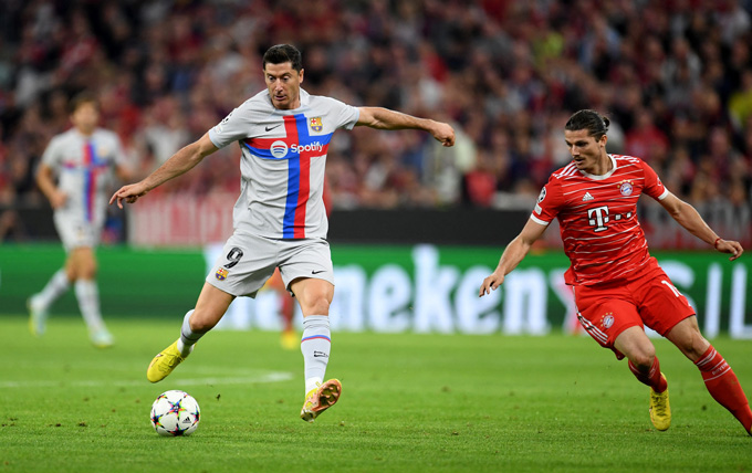 Lewandowski có nhiều cơ hội ở trận Barca vs Bayern nhưng lại quá phung phí