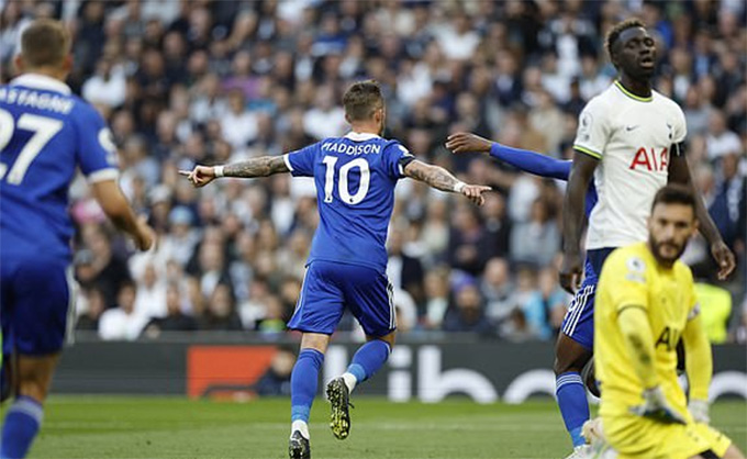 Maddison gỡ hòa cho Leicester