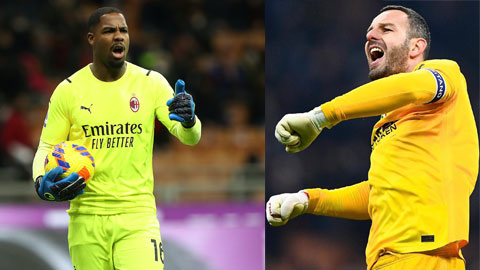 Milan vs Inter: Maignan sung hơn Handanovic