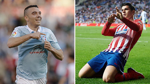 Atletico Madrid vs Celta Vigo: Chờ xem Morata 'đấu súng' Iago Aspas