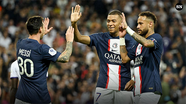 Messi, Mbappe và Neymar chia vui trong thắng lợi 3-1 trước Maccabi Haifa