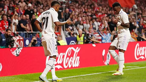 Vinicius nhảy múa cùng Rodrygo đáp trả fan Atletico