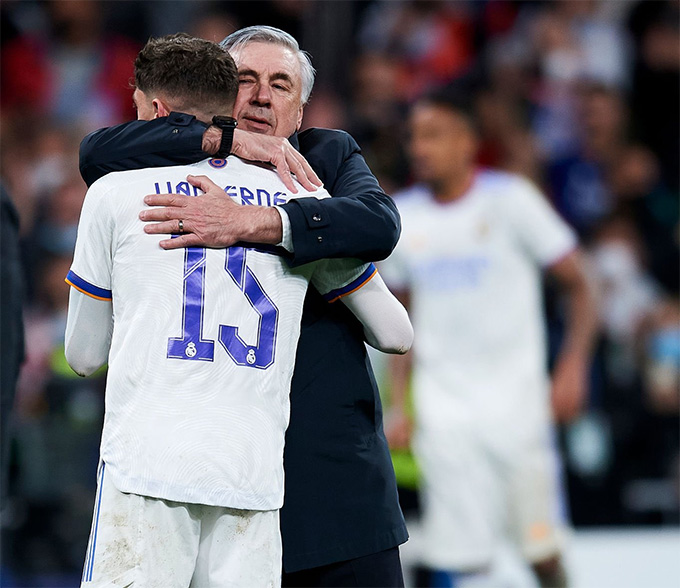 HLV Ancelotti tin Valverde có thể cán mốc 10 bàn ở mùa giải này