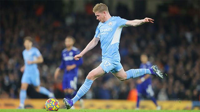  Với đường chuyền cho Foden ghi bàn vào lưới Southampton, De Bruyne đã có 95 pha  kiến tạo tại Premier League