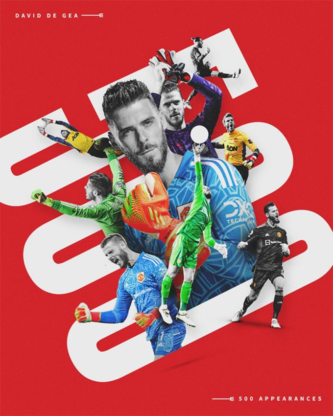 De Gea đã có tròn 500 trận bắt cho MU