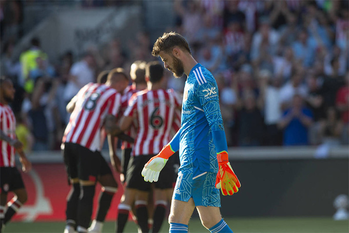 De Gea từng chơi rất tệ ở trận MU thua Brentford