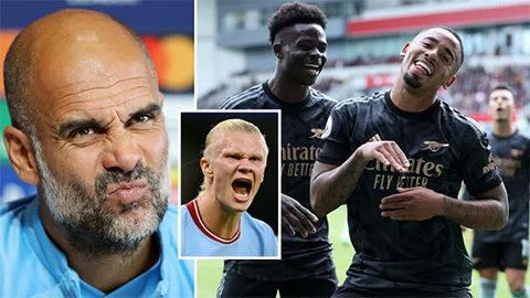 HLV Guardiola thừa nhận Man City yếu hơn Arsenal