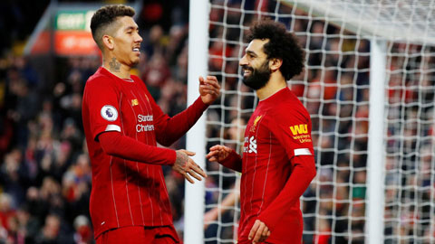 Firmino (trái) và Salah sẽ có cơ hội ghi bàn vào lưới Leeds