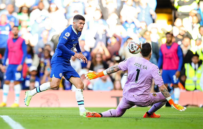 Pulisic nâng tỷ số lên 2-0 cho Chelsea