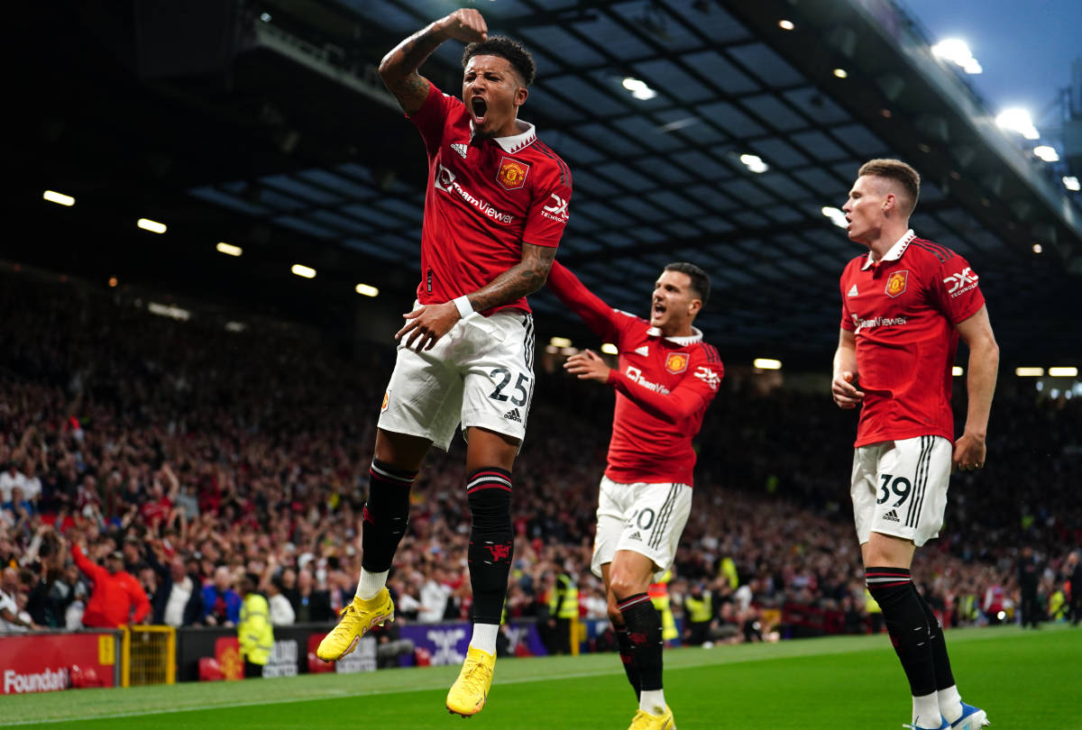 Sancho đã có 3 bàn thắng ở mùa giải này cho Man United