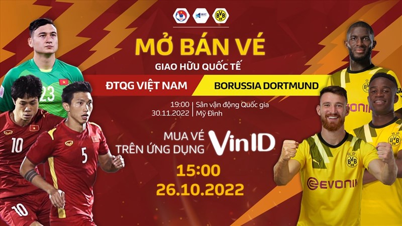 Dortmund sẽ thi đấu giao hữu với Việt Nam vào ngày 30/11