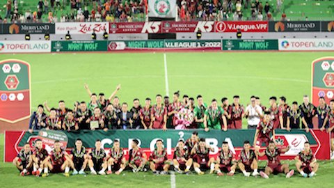 Kết thúc. V.League 2022: Hà Nội vô địch, Sài Gòn xuống hạng