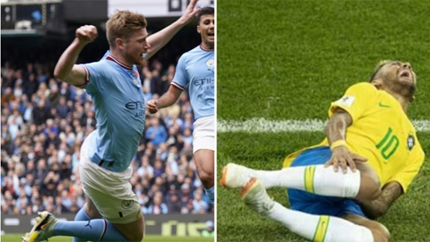 Fan chê De Bruyne ăn vạ thô thiển như Neymar