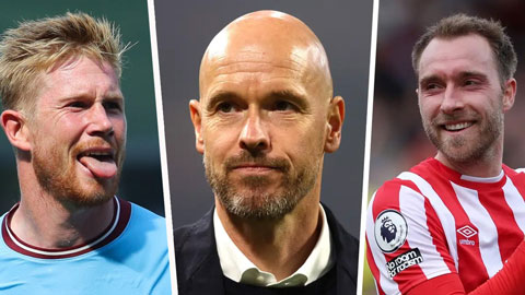 Ten Hag: 'Eriksen cùng đẳng cấp với De Bruyne'