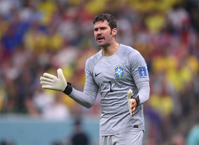 Alisson không phải làm việc nhiều ở World Cup 2022