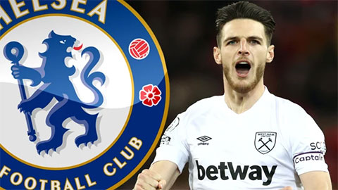 Chelsea dẫn đầu cuộc đua giành Declan Rice