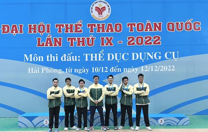 Đội nam TP.HCM giành HCV đồng đội môn TDDC