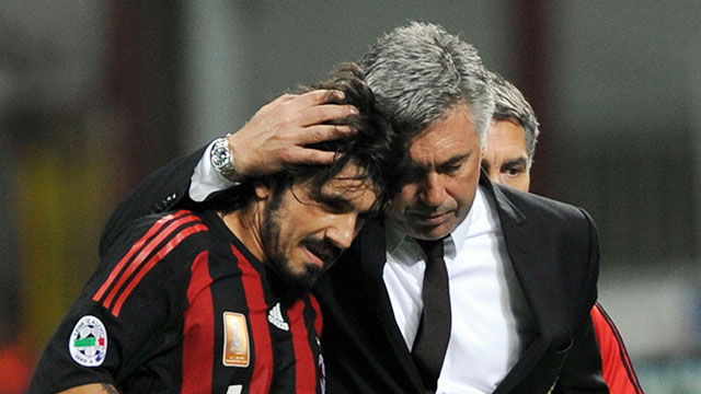 HLV Ancelotti từng làm thầy của Gattuso