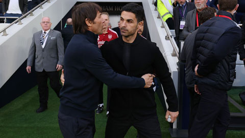 Antonio Conte vs. Mikel Arteta: Hai 'ngọn núi lửa' sẵn sàng phun trào ở trận derby London