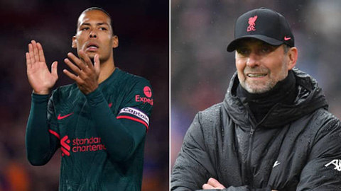 Klopp báo tin cực buồn về Van Dijk