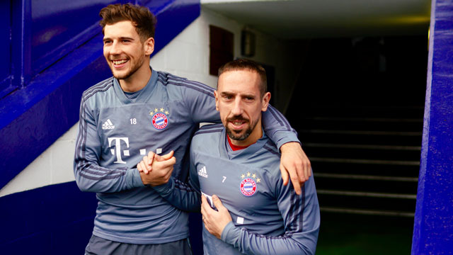 Goretzka (trái) và Ribery