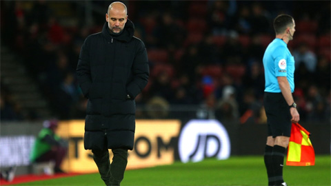 Man City đón nhận thống kê tệ nhất triều đại Guardiola