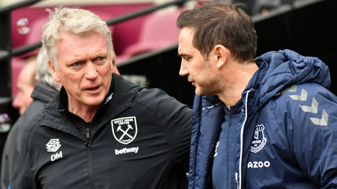 Everton và West Ham bết bát, báo động đỏ cho Lampard và Moyes