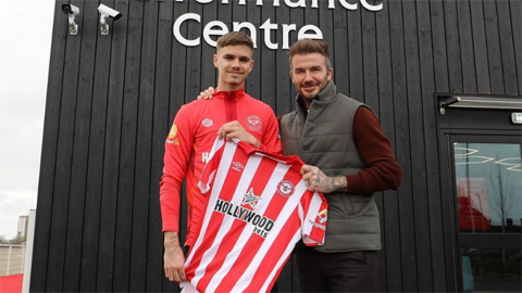 Romeo Beckham gia nhập Brentford