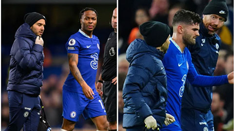 Chelsea nhận 2 tin chẳng lành về chấn thương của Sterling và Pulisic