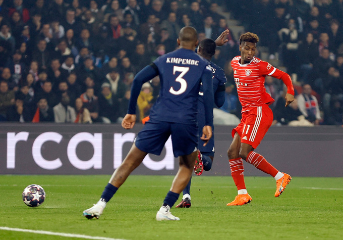 Coman ghi bàn duy nhất trận PSG vs Bayern