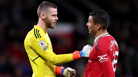 De Gea 'đá đểu' trọng tài đuổi Casemiro bằng thông điệp nổi tiếng của Mourinho?