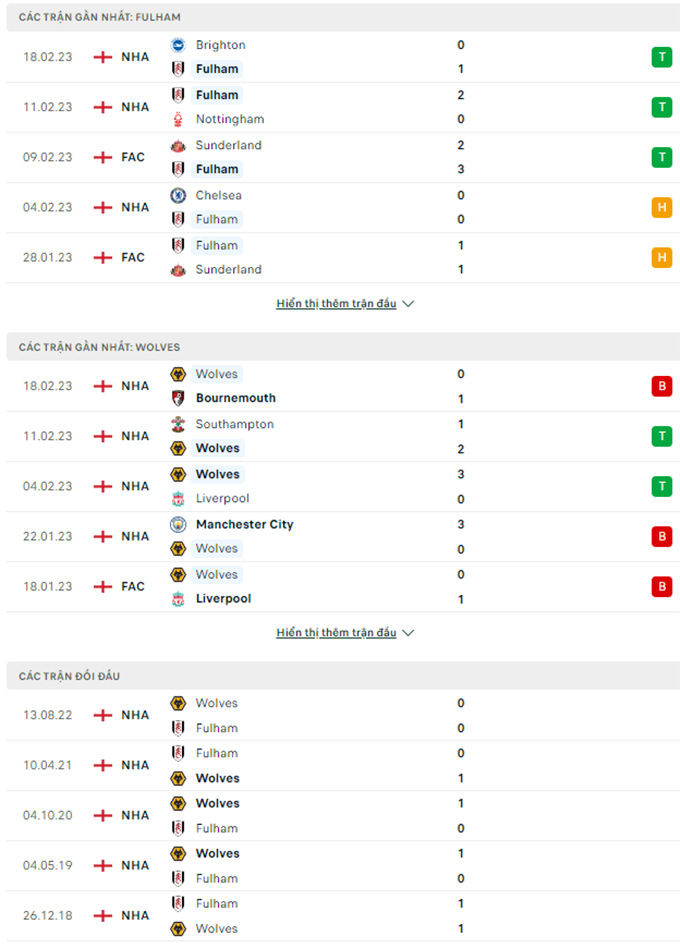 Fulham vs Wolves