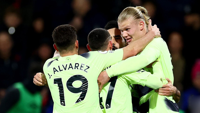 Haaland đi vào lịch sử Man City sau bàn thắng vào lưới Bournemouth